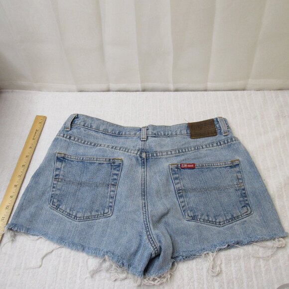 Polo Ralph Lauren Shorts Women Size 10 Blue Denim 100 % Cotton 4'" Cut Off'sY2k - Picture 9 of 12